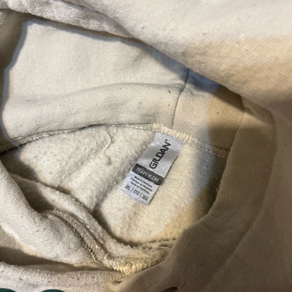 Gildan Cream Hoodie with Graphic Design - Picture 2 of 2